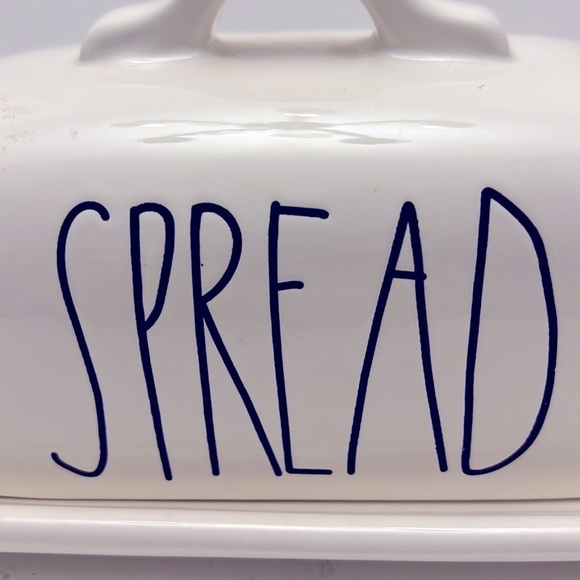 Rae Dunn Spread Butter Dish Ceramic Artisan Collection by Magenta - Picture 2 of 8